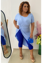 Maxi blusa azul cielo - Boutiquemirel