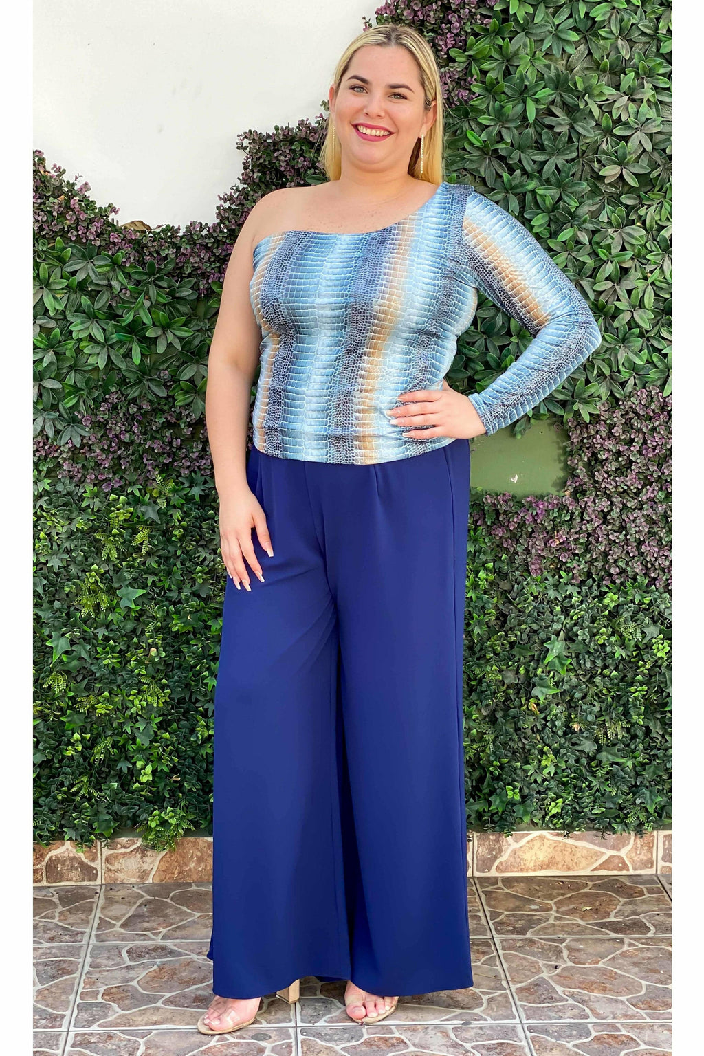Blusa asimétrica snake - Boutiquemirel