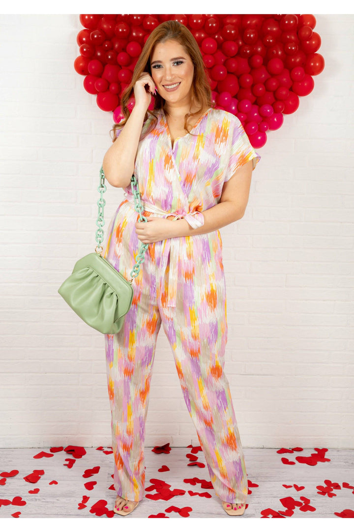 Palazzo cuello V en estampado - Boutiquemirel