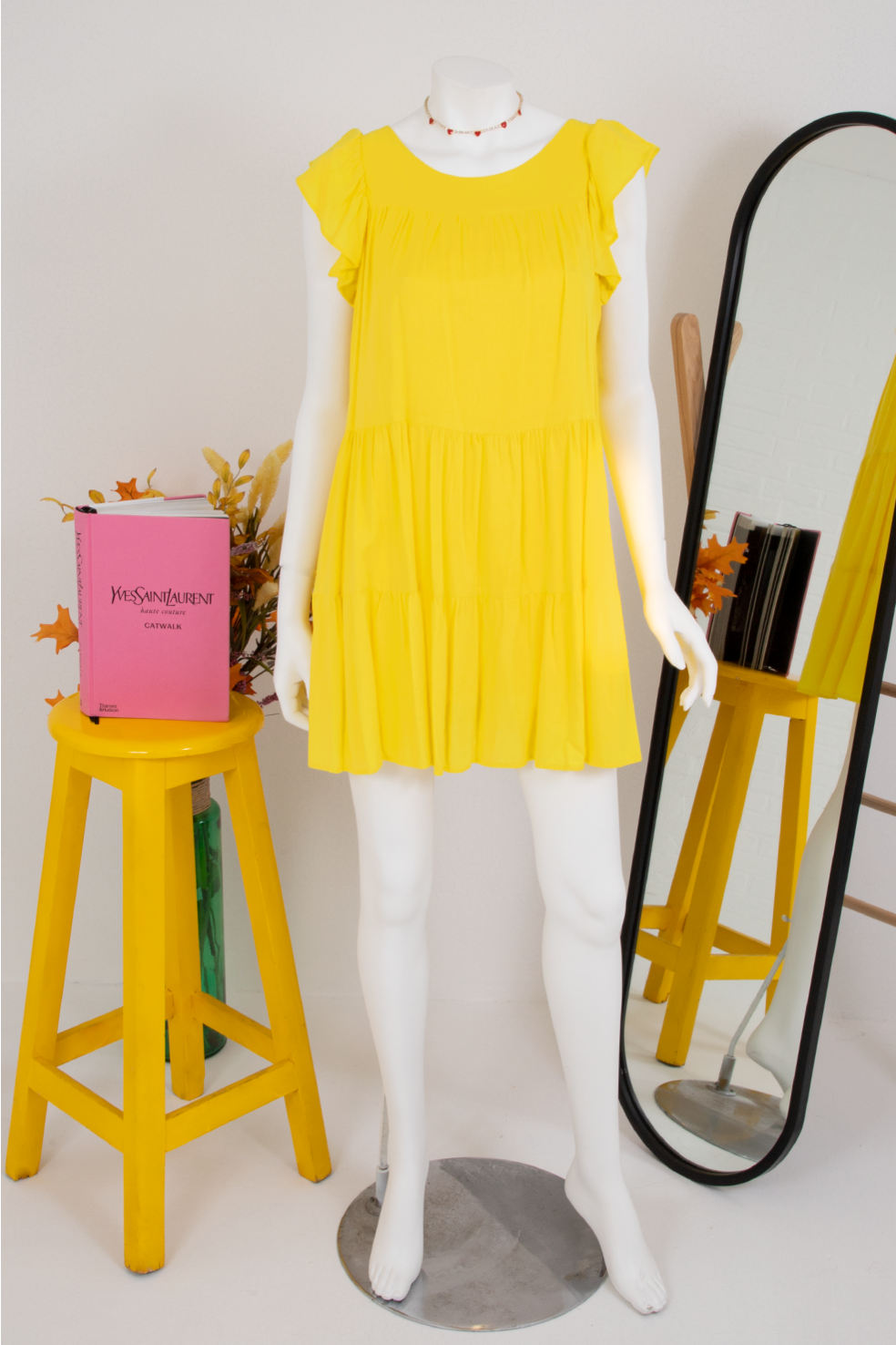 Vestido corto amarillo - Boutiquemirel