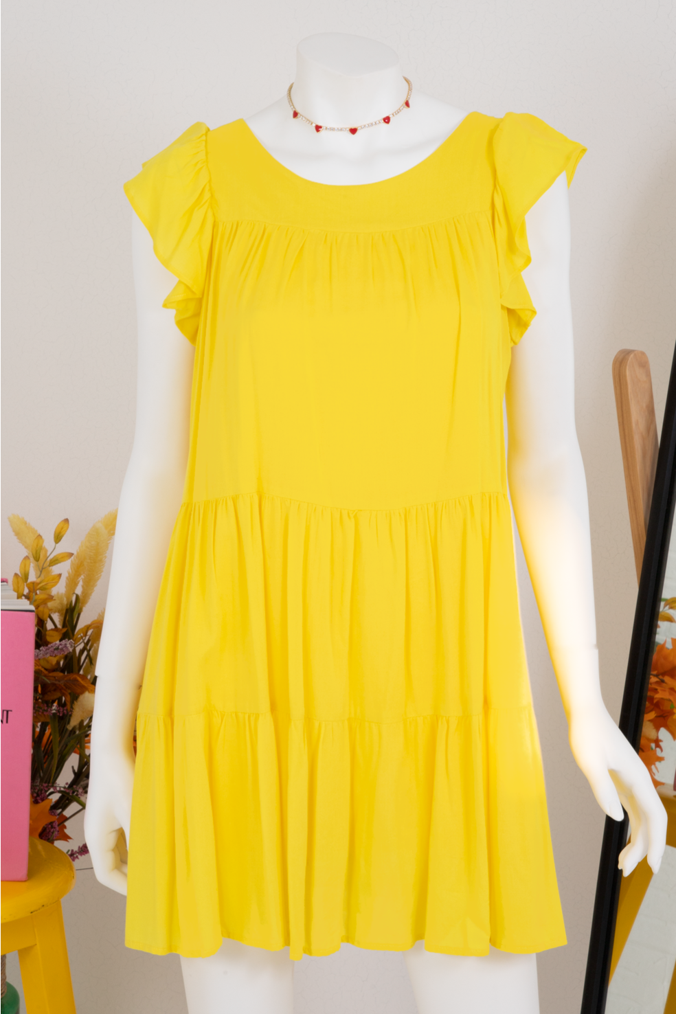 Vestido corto amarillo - Boutiquemirel